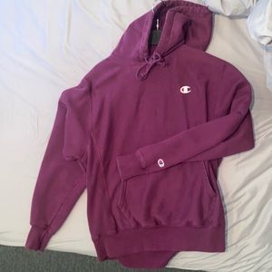 Champion - Dark Berry Purple Reverse Weave Hoodie